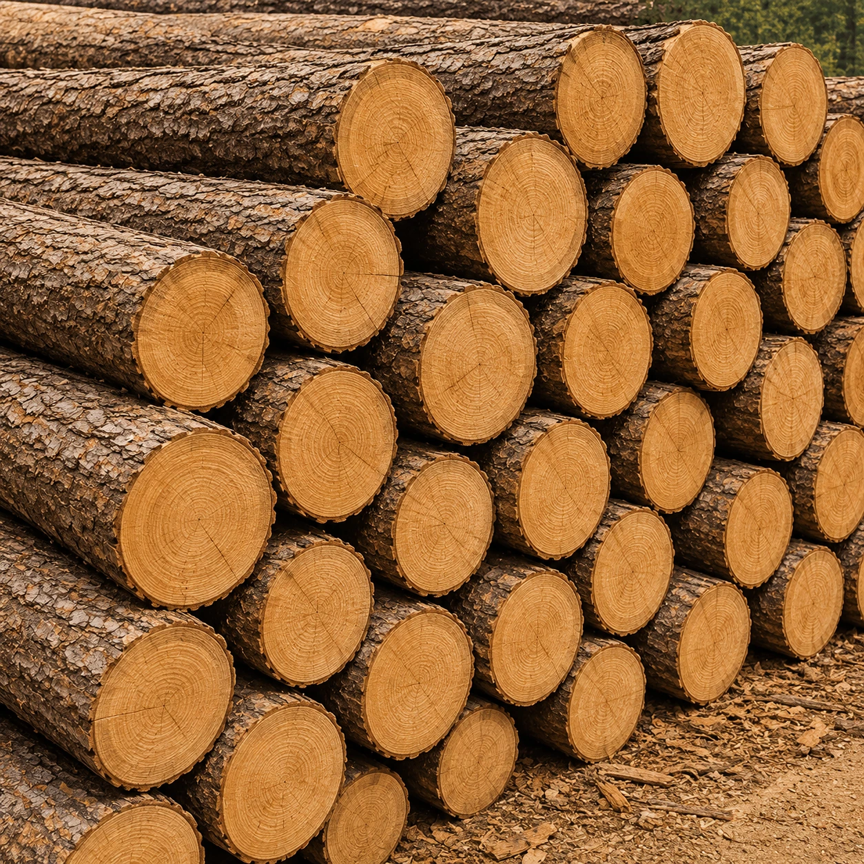 Natural wood log material reference