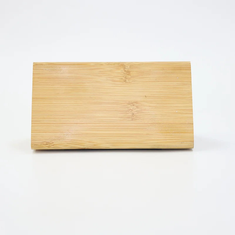 1609 Triangle Bamboo LED Desk Clock thumbnail 5