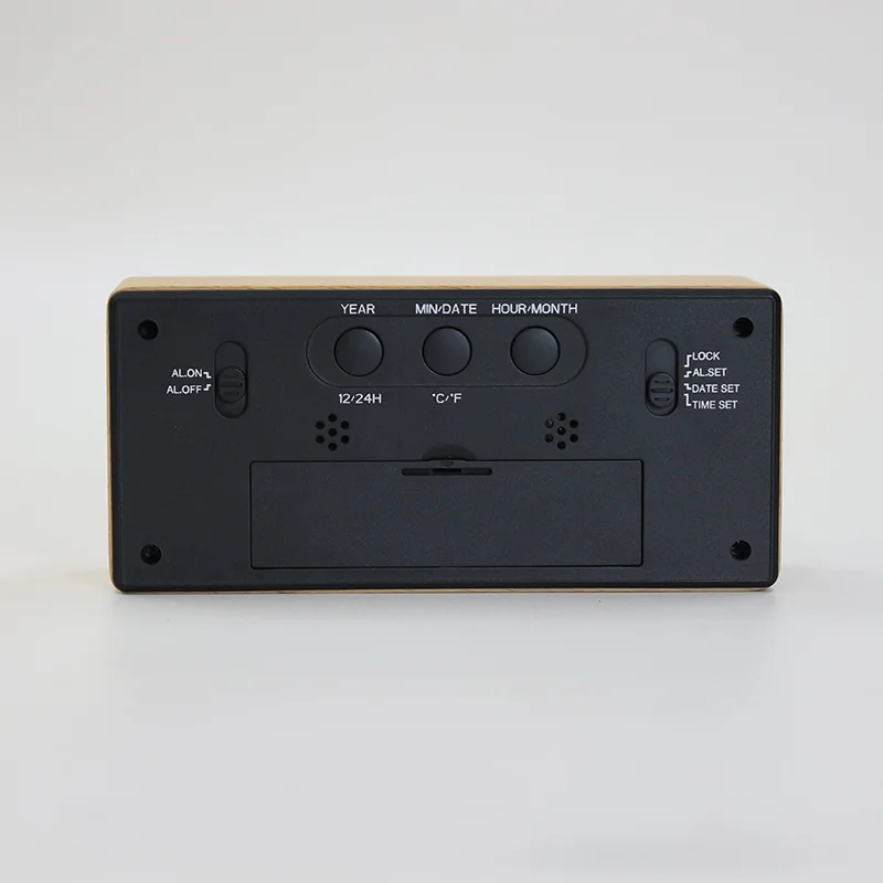 1906 Bamboo LCD Humidity Clock thumbnail 2