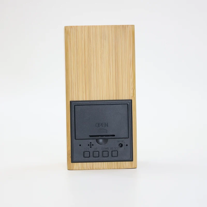 2020S Bamboo Vertical Pen Holder Clock thumbnail 2