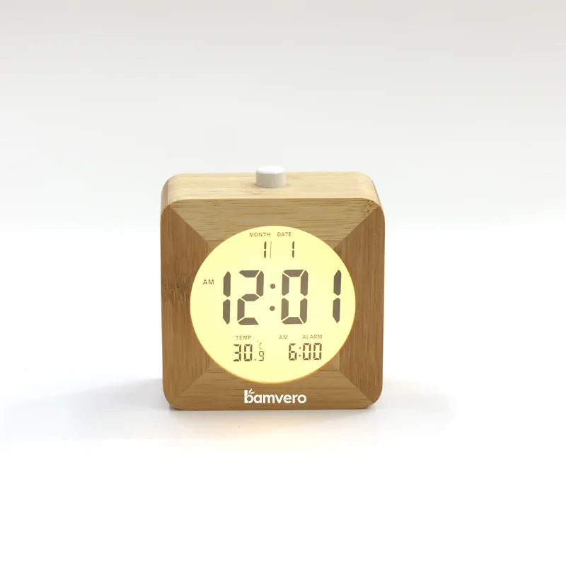 2106 Bamboo LCD Temperature Clock thumbnail 3