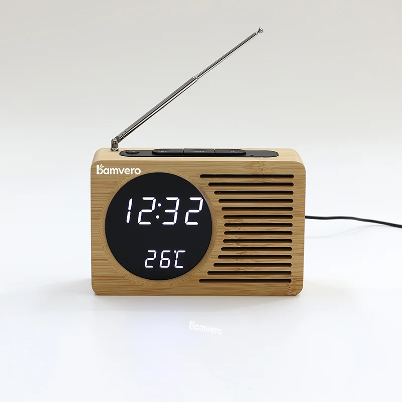 2602 Bamboo Radio Alarm Clock