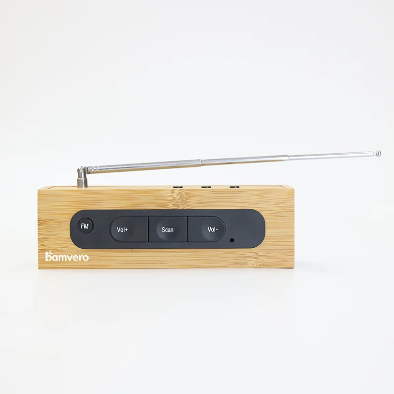 2609B Bamboo FM Radio Alarm Clock thumbnail 3