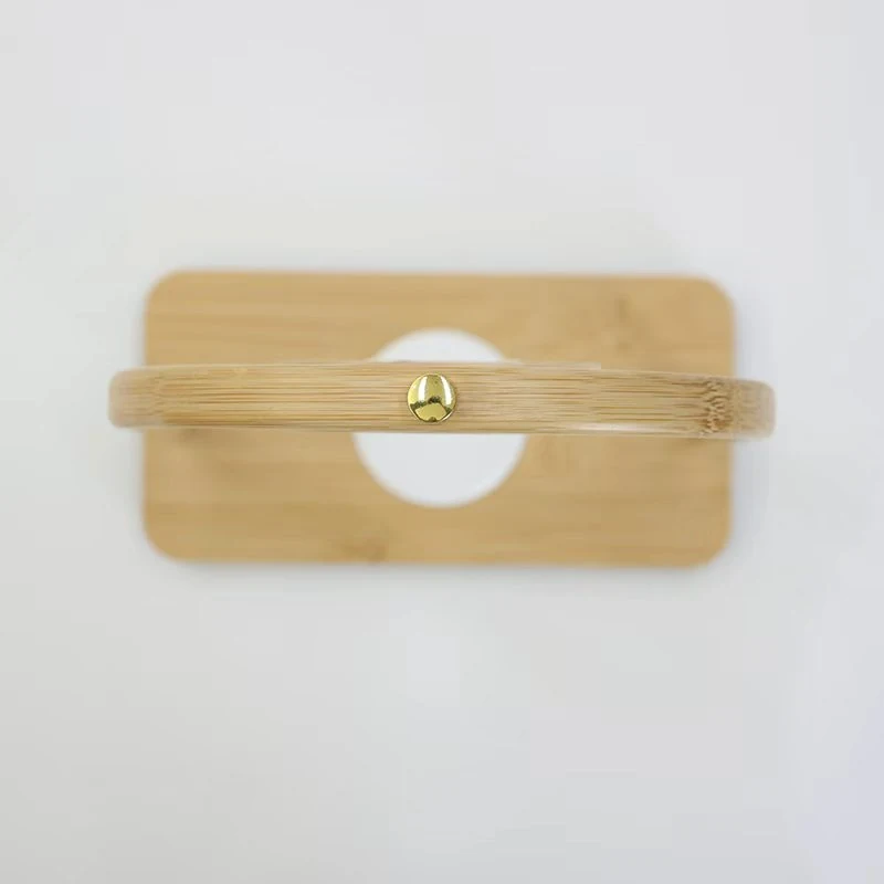 Arch Bamboo Wireless Charging Clock - product view 4