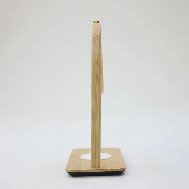 Arch Bamboo Wireless Charging Clock - product view 2