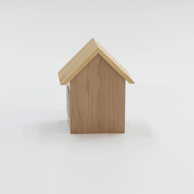 F003 Bamboo House Clock with Ambient Light thumbnail 2