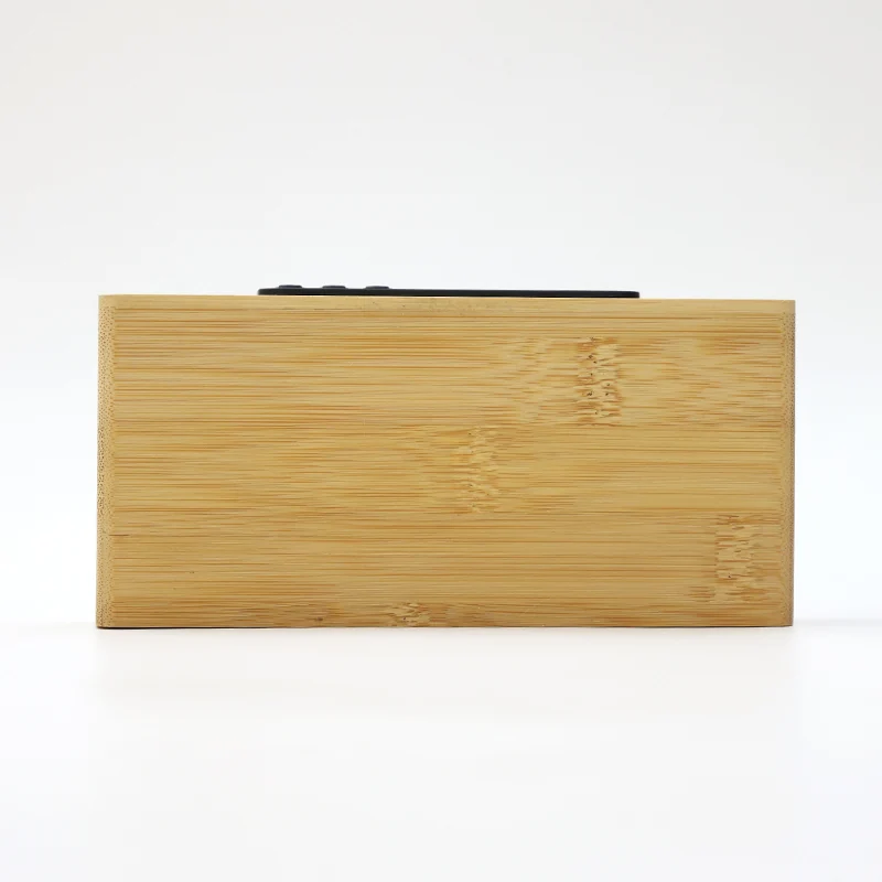 W101 Bamboo Wireless Charging Clock thumbnail 2