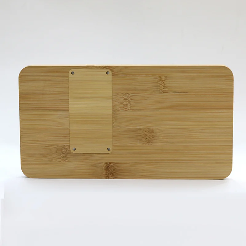 W119 Bamboo Wireless Charging Desk Organizer