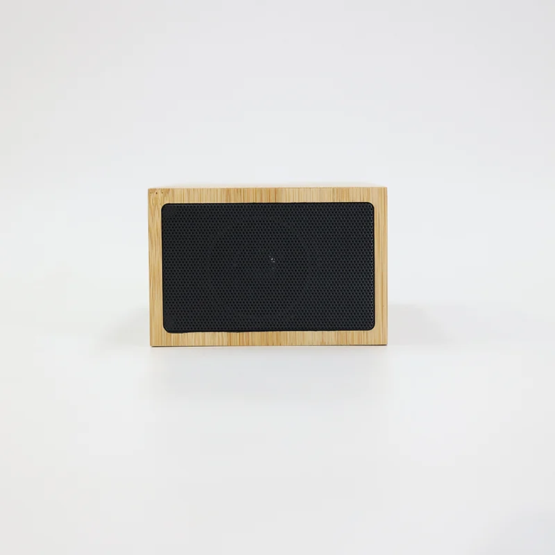 Y101 Bamboo Wireless Charging Speaker Clock thumbnail 4