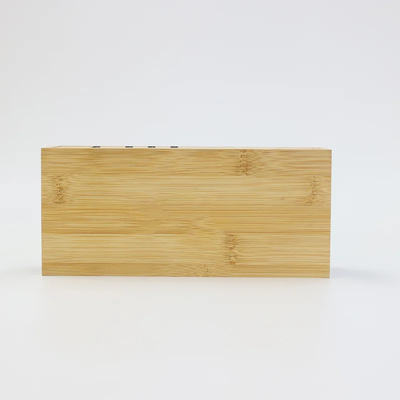 Y101 Bamboo Wireless Charging Speaker Clock thumbnail 5