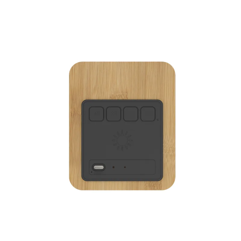 Y130-2 Bamboo Bluetooth Speaker Alarm Clock thumbnail 2